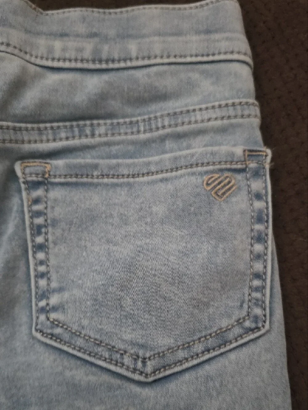 JUSTICE: Light Blue Girls Stretch Jeggings